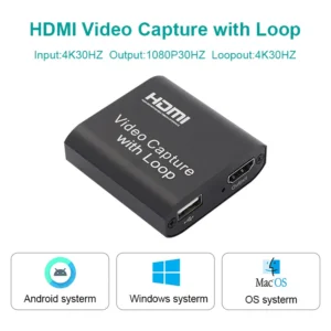 VIDEOCAST Video Capture Card HDMI to USB Output